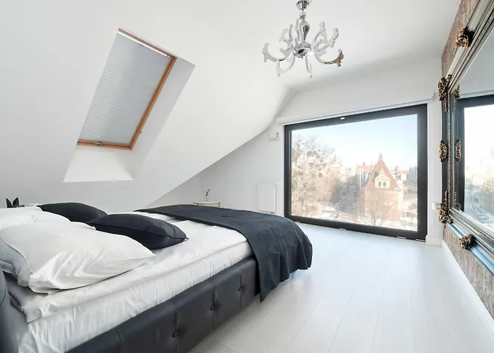 Large Air Conditioned By The River In With Parking And Desk By Renters * Gdaňsk